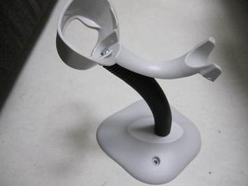 Nuevo tenedor del soporte para el lector White del escáner del código de barras del símbolo LS2208 y negro