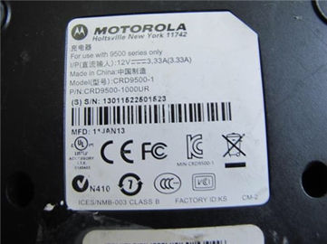 Cuna original para la cuna CRD9500-1000UR del cargador de Motorola MC9500
